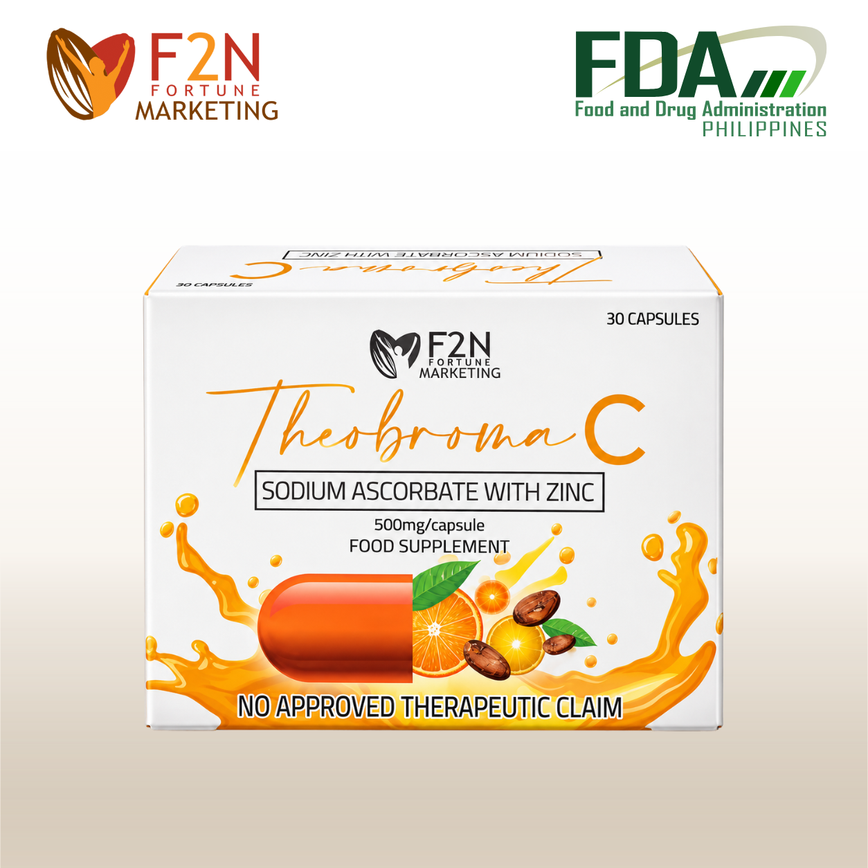 Theobroma C (Sodium Ascorbate with Zinc + Theobroma) (30 Capsules)
