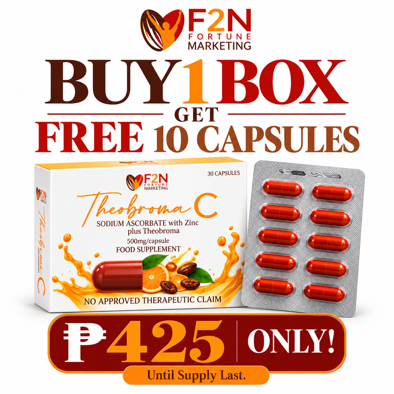 Buy 1 Box, Get FREE 10 Capsules Theobroma C